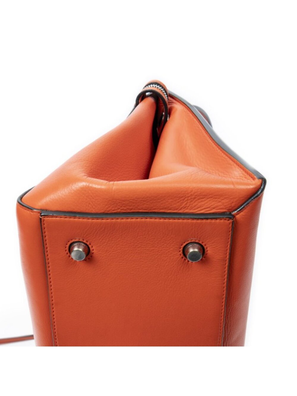 ★SOLD★ Celine Edge Bag Orange Calfskin Leather - Picture 7 of 10